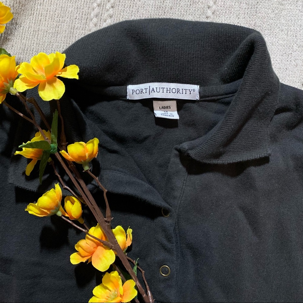 Half-Sleeve Black Women’s Polo